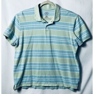 st johns bay Performance Men’s Polo Shirt Size XL Strip